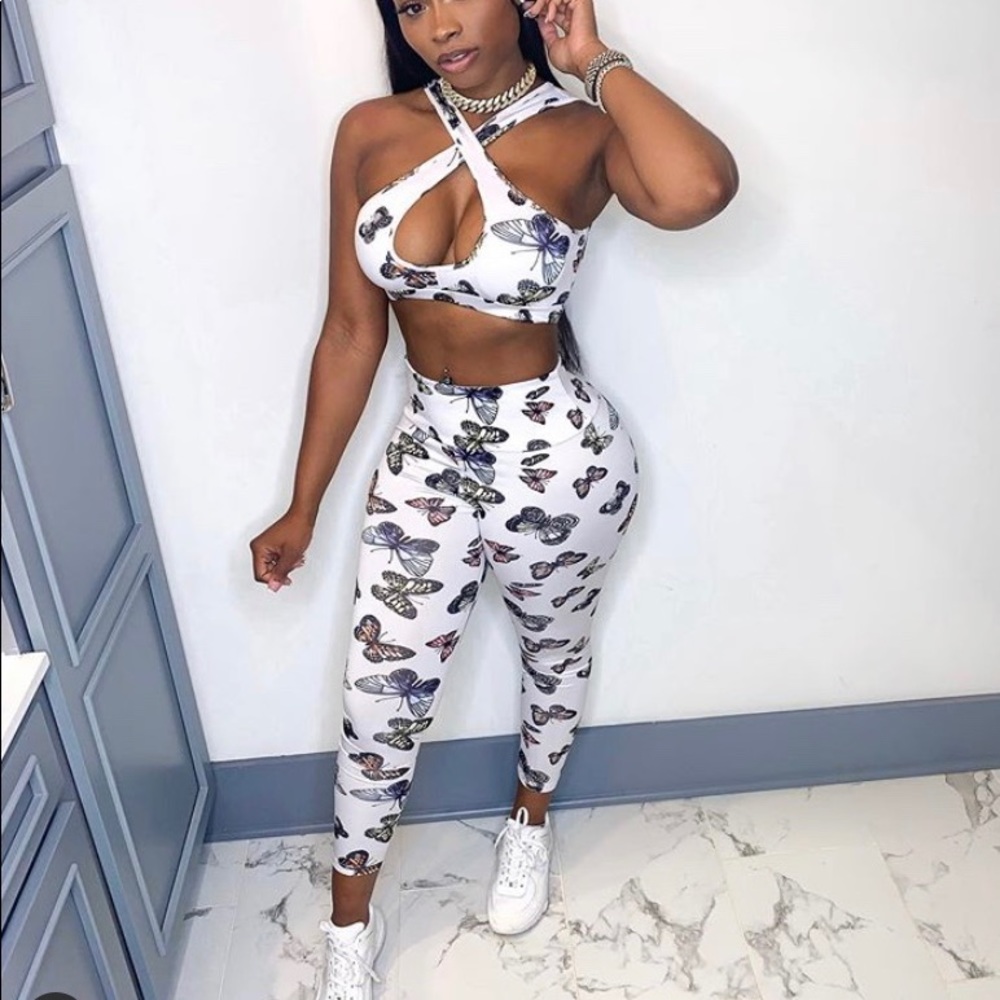 3 Piece Butterfly Affect Set